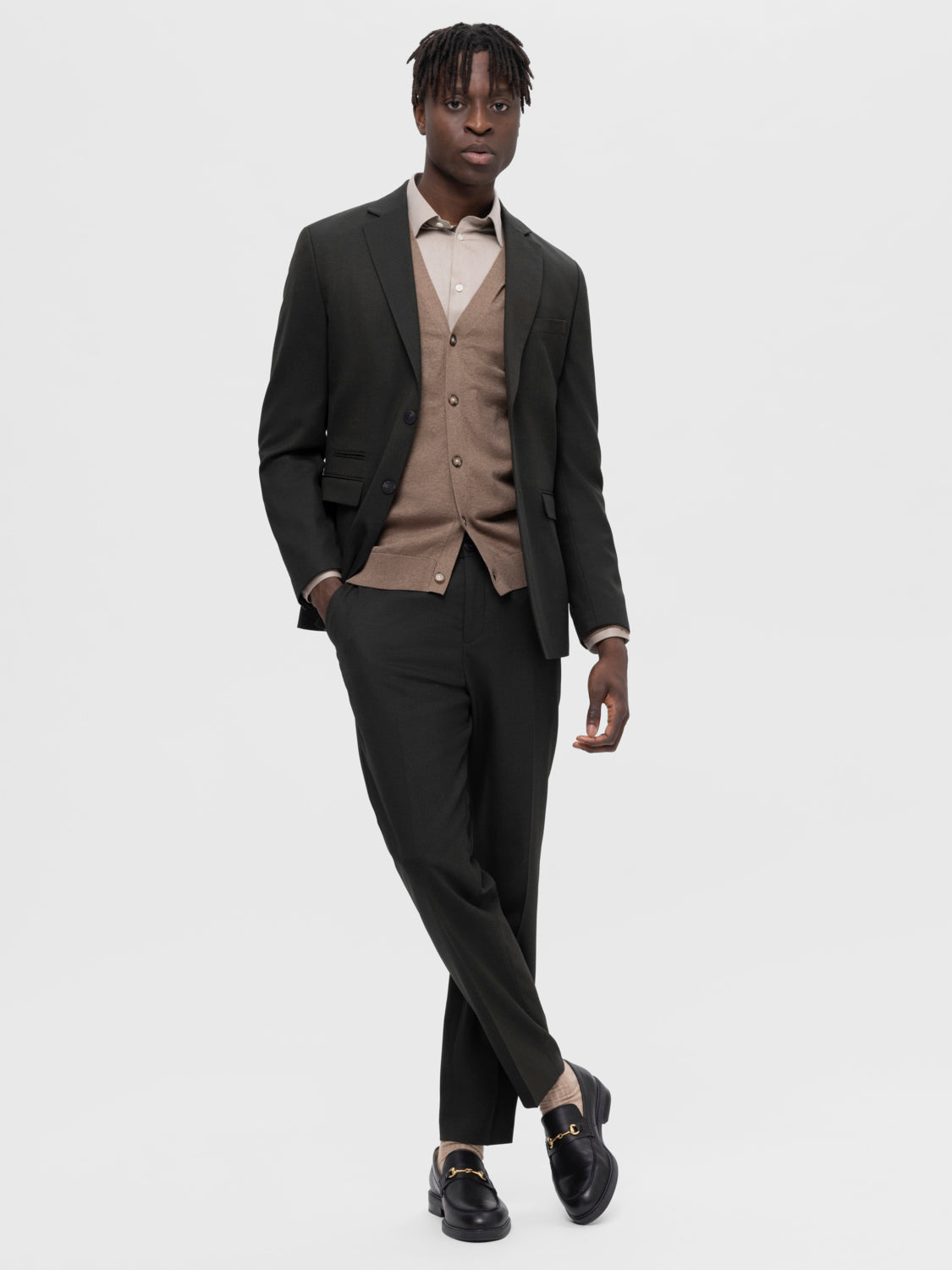 SLHSLIM-NEIL Pants - Dark Green